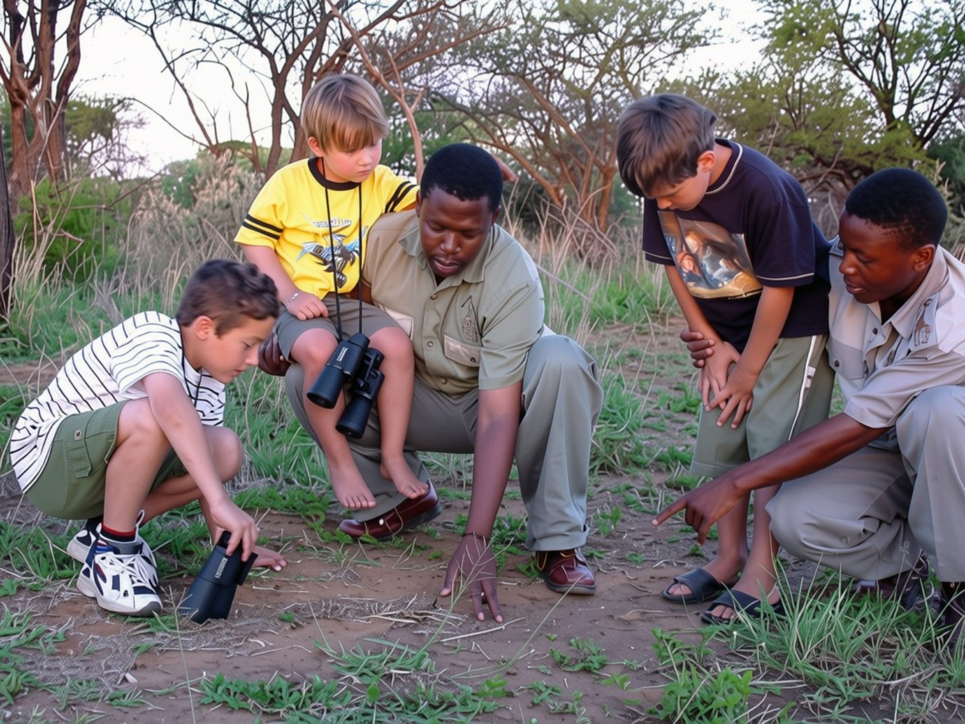 Children learning to read tracks