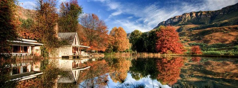 The farmhouse in autumn, as the group will find it in April