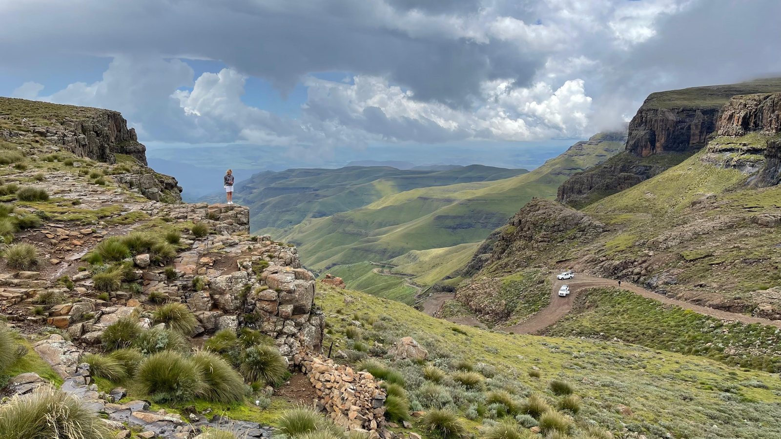 The Sani Pass, climbing into Lesotho